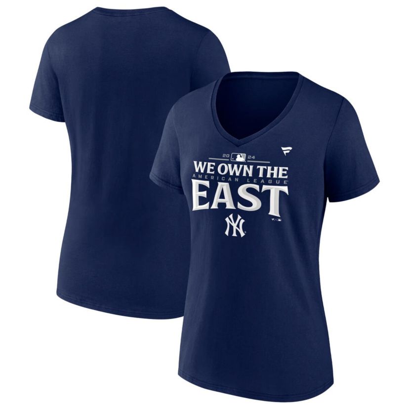 MLB Fanatics New York Yankees AL East Division s Plus Size Locker Room T-Shirt