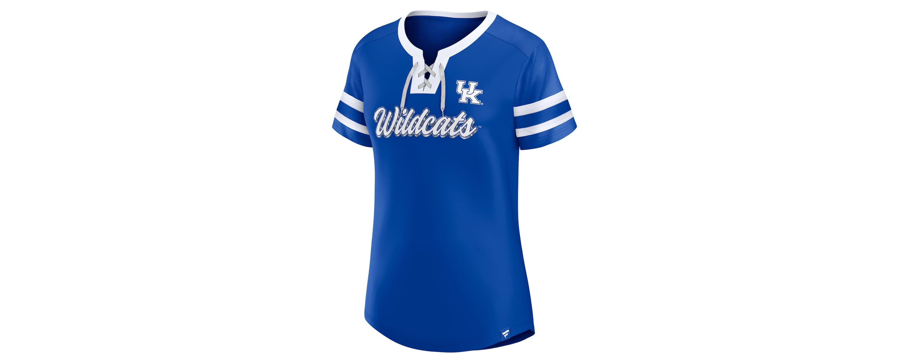NCAA Fanatics Kentucky Wildcats Iconic Athena Lace-Up T-Shirt