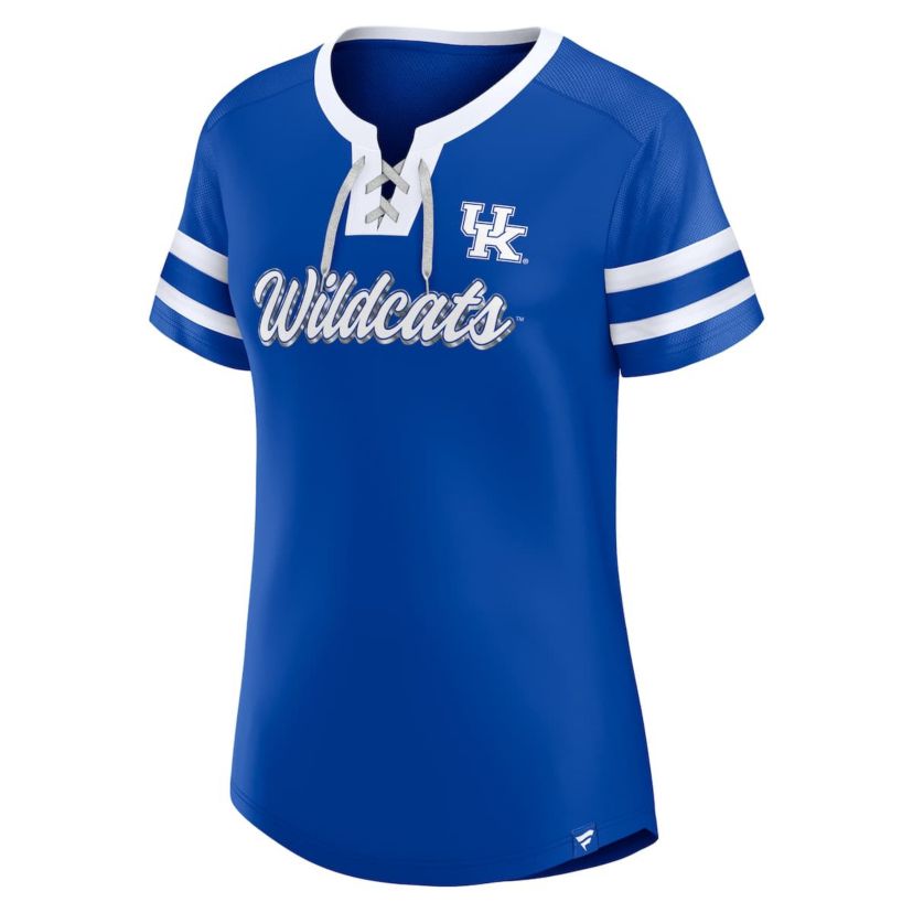 NCAA Fanatics Kentucky Wildcats Iconic Athena Lace-Up T-Shirt