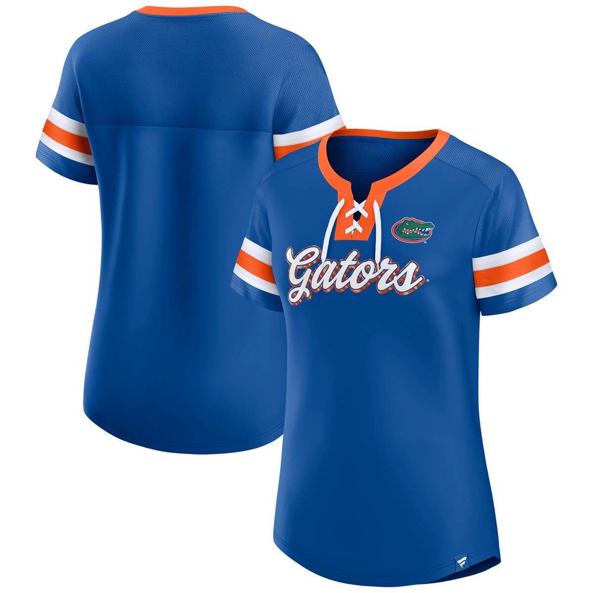 NCAA Fanatics Florida Gators Iconic Athena Lace-Up T-Shirt