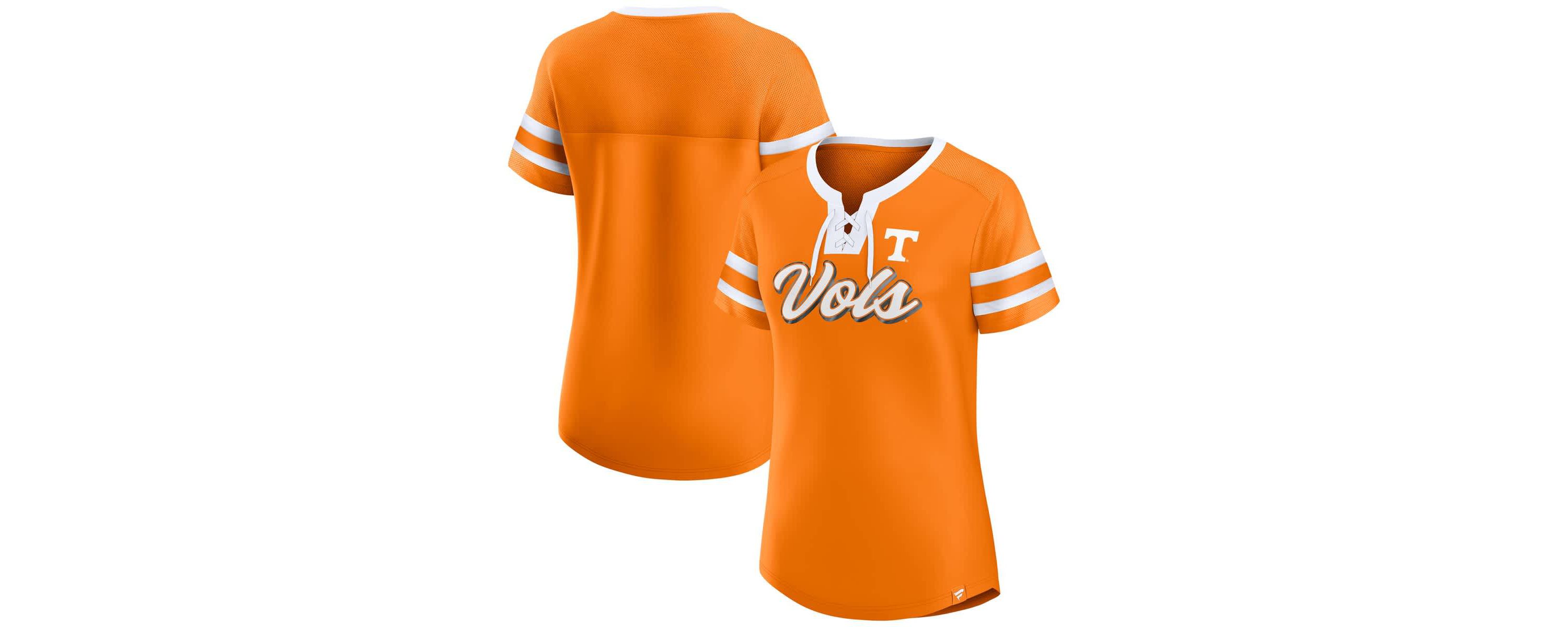 NCAA Fanatics Tennessee Tennessee Volunteers Iconic Athena Lace-Up T-Shirt