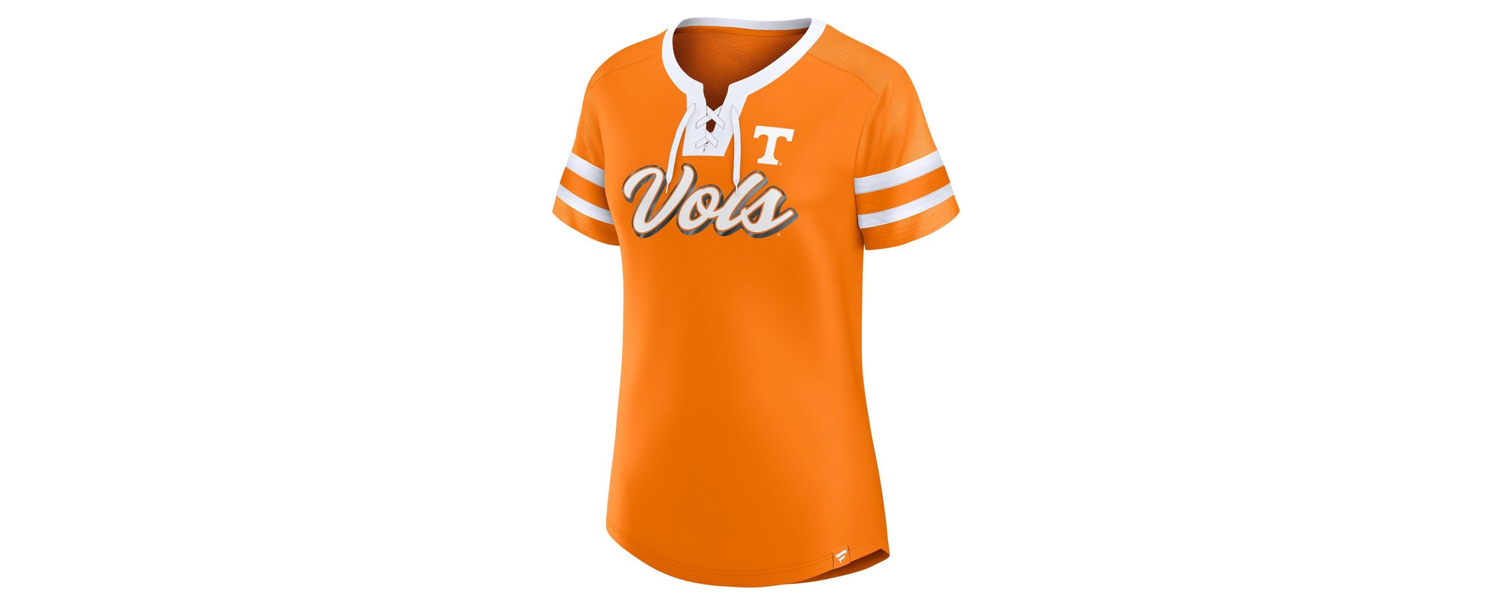 NCAA Fanatics Tennessee Tennessee Volunteers Iconic Athena Lace-Up T-Shirt