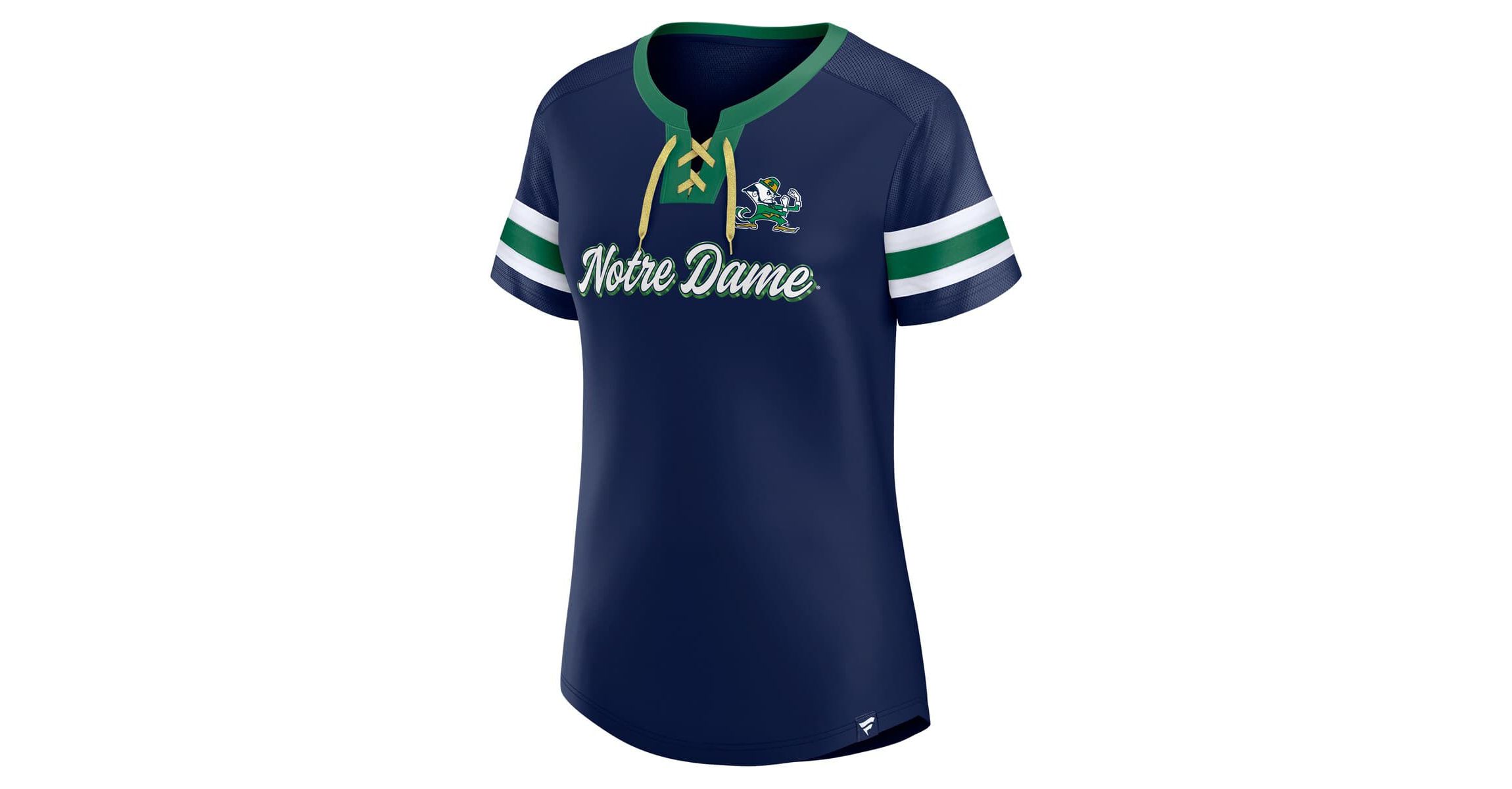 NCAA Fanatics Notre Dame Fighting Irish Iconic Athena Lace-Up T-Shirt