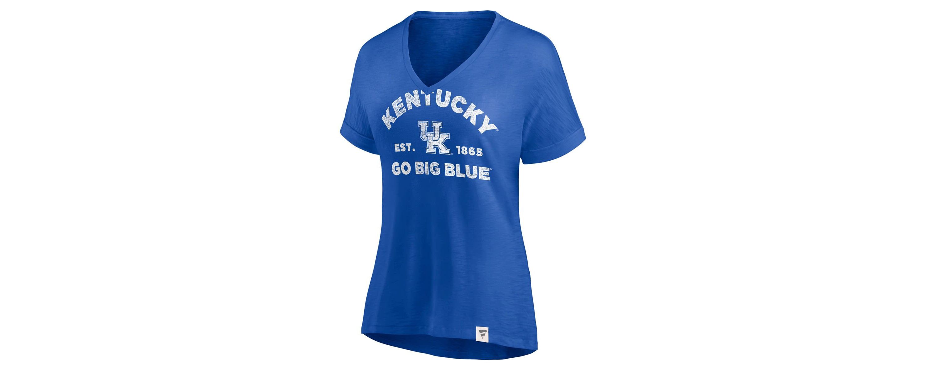 NCAA Fanatics Kentucky Wildcats True Classics Slub Flowy V-Neck T-Shirt