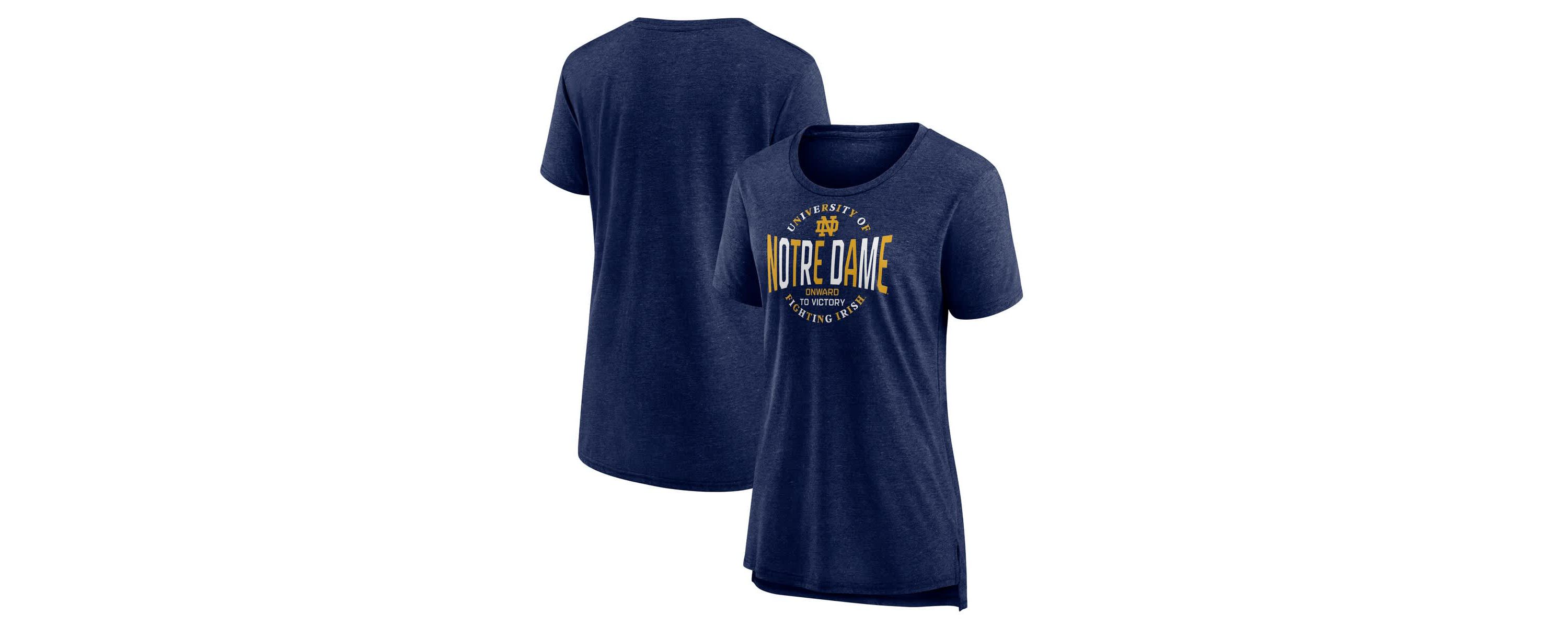 NCAA Fanatics Notre Dame Fighting Irish True Classics Break It Down Tri-Blend T-Shirt