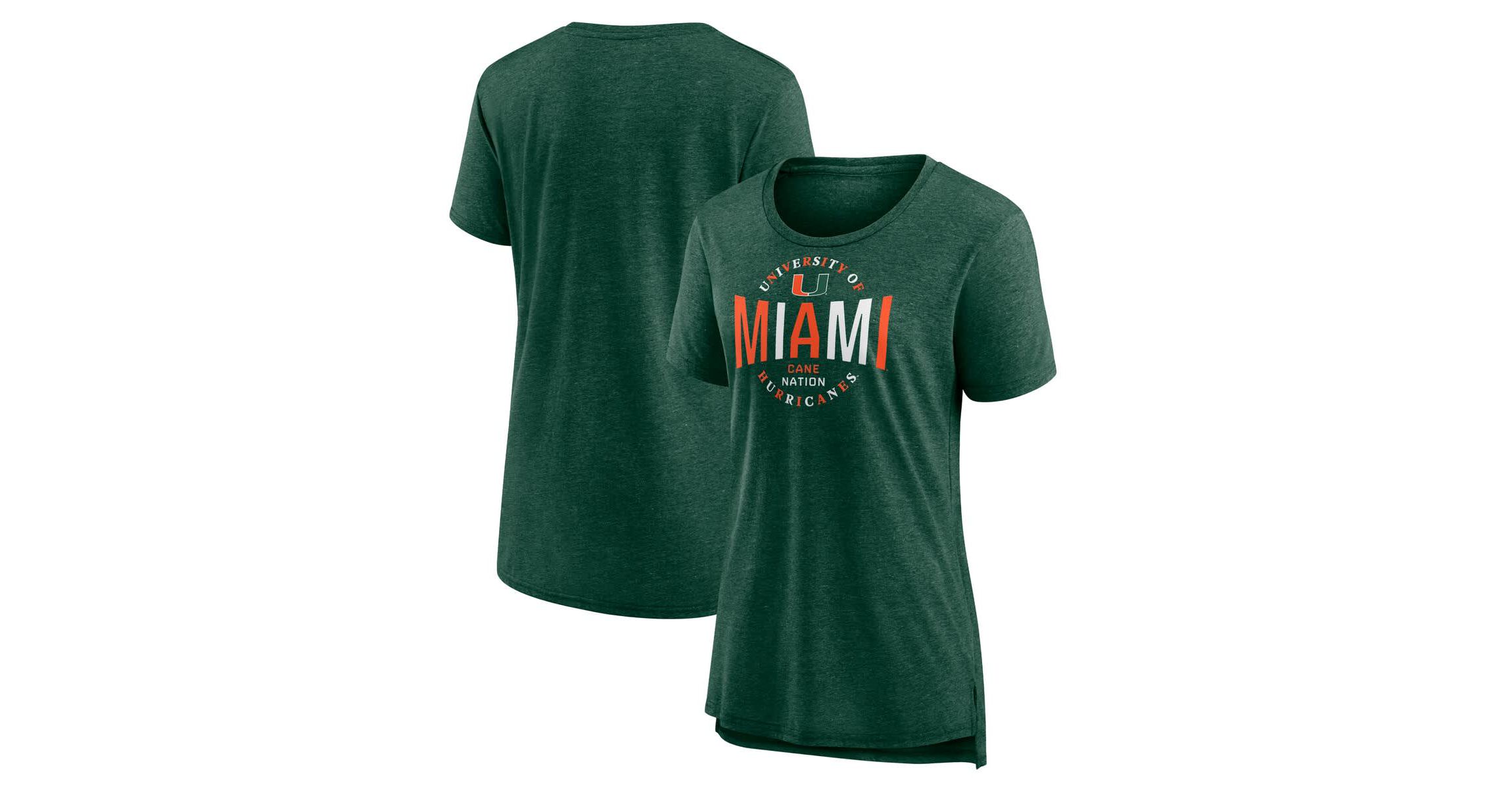 Miami (FL) Hurricanes NCAA Fanatics Miami Hurricanes True Classics Break It Down Tri-Blend T-Shirt