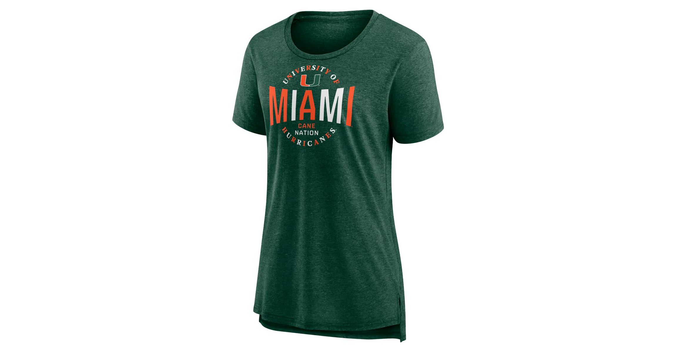 Miami (FL) Hurricanes NCAA Fanatics Miami Hurricanes True Classics Break It Down Tri-Blend T-Shirt