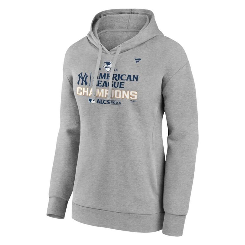 MLB Fanatics New York Yankees 2024 American League s Locker Room Pullover Hoodie