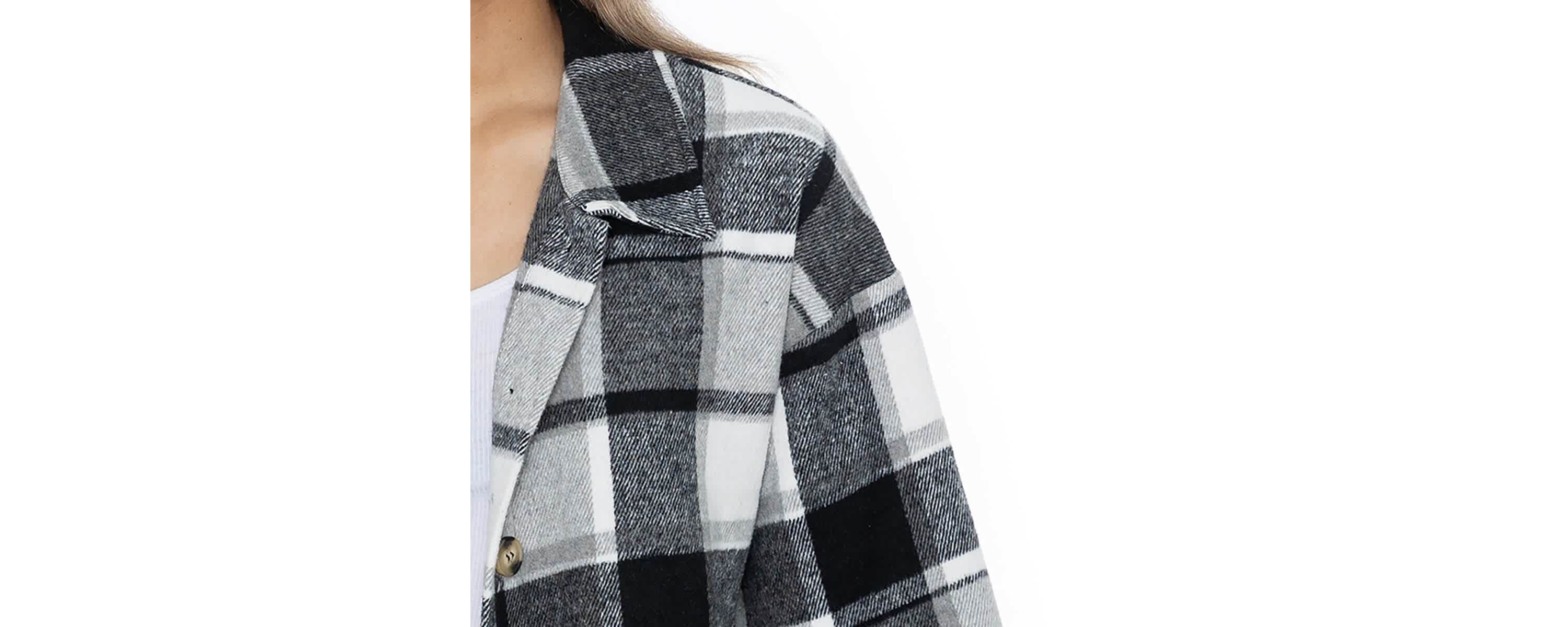 MLS Columbus Crew Fieldside Fun Plaid Button-Up Long Sleeve Overshirt