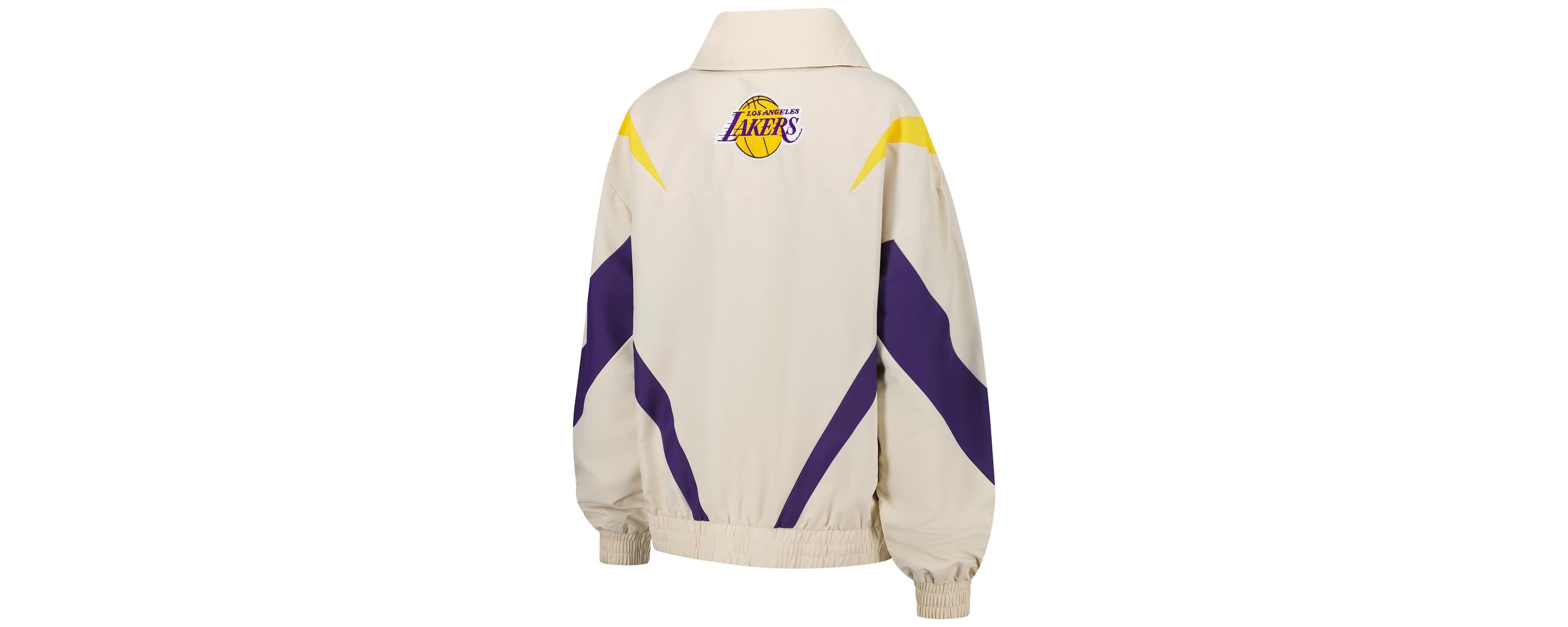 NBA Los Angeles Lakers Retro Chevron Ripstop Quarter-Zip Windbreaker Jacket