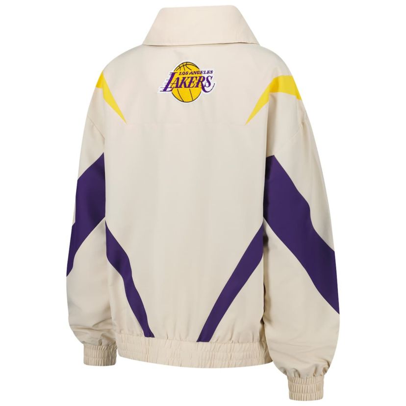 NBA Los Angeles Lakers Retro Chevron Ripstop Quarter-Zip Windbreaker Jacket