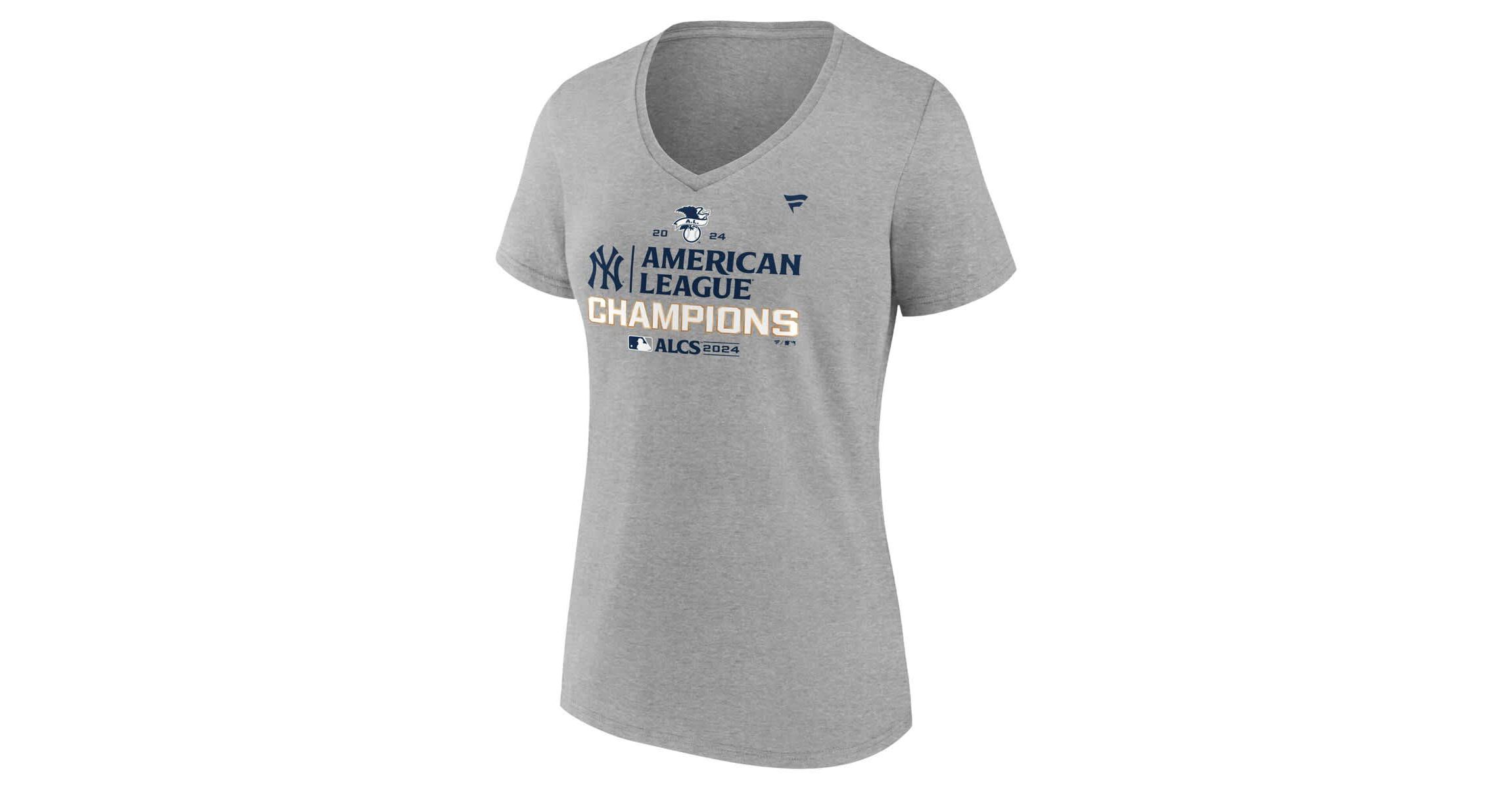 MLB Fanatics New York Yankees 2024 American League s Plus Size Locker Room V-Neck T-Shirt