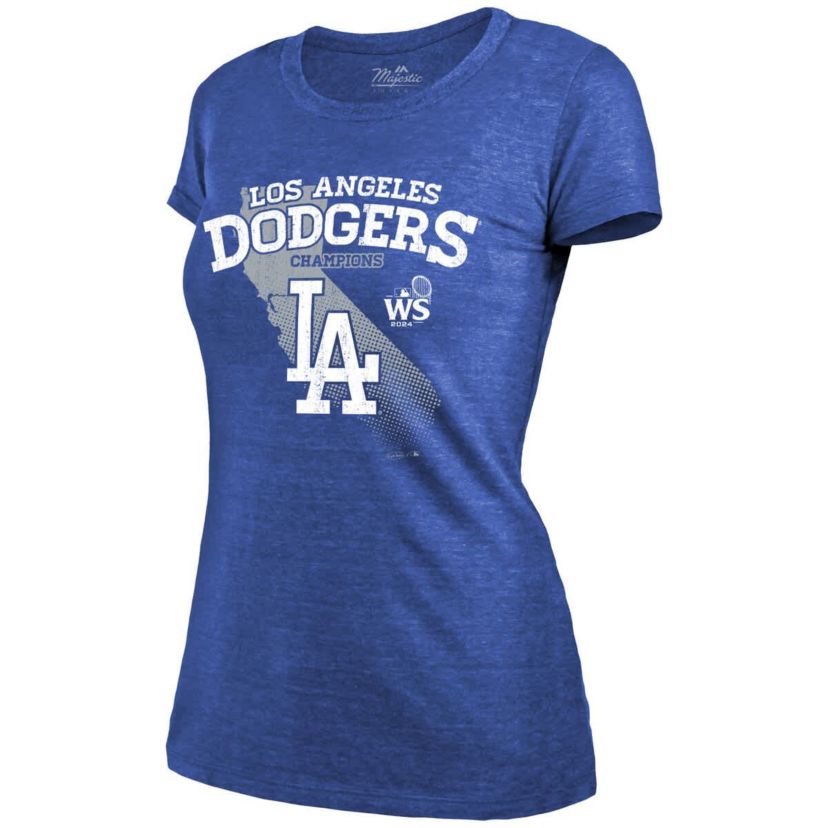 MLB Los Angeles Dodgers 2024 World Series s Tri-Blend Roster T-Shirt