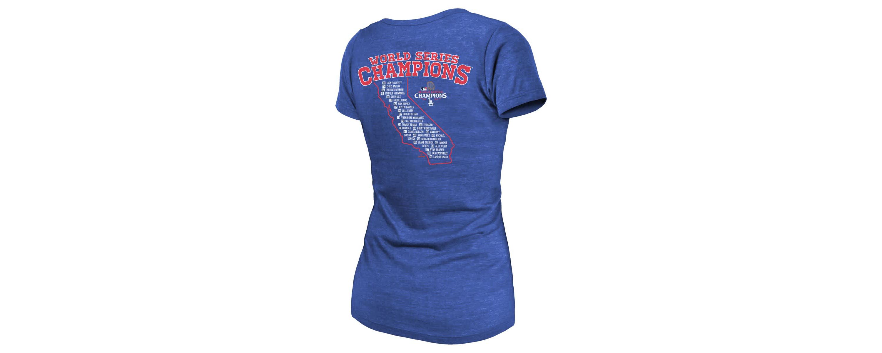MLB Los Angeles Dodgers 2024 World Series s Tri-Blend Roster T-Shirt
