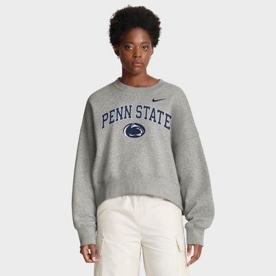 NCAA Nike Penn State Nittany Lions Oversized Phoenix Arch Pullover Sweatshirt, Gray, XL