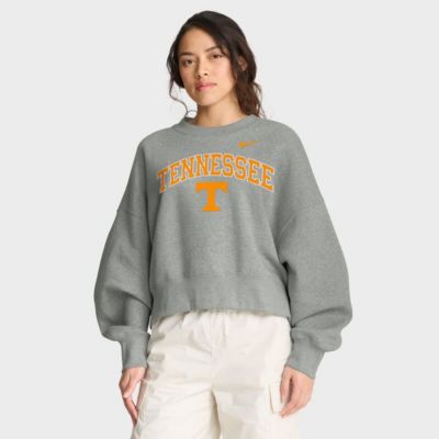 NCAA Nike Tennessee Volunteers Oversized Phoenix Arch Pullover Sweatshirt, Gray, Large