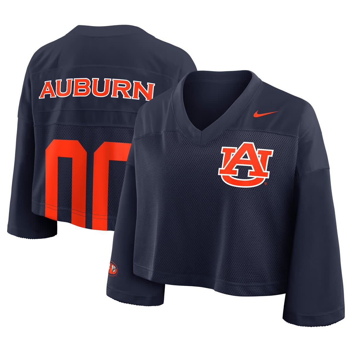 NCAA Nike Auburn Tigers Cropped Mesh Dri-FIT Fashion Jersey