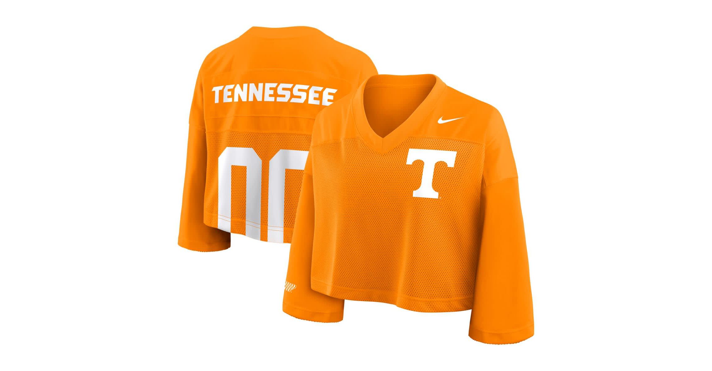 NCAA Nike Tennessee Tennessee Volunteers Cropped Mesh Dri-FIT Fashion Jersey