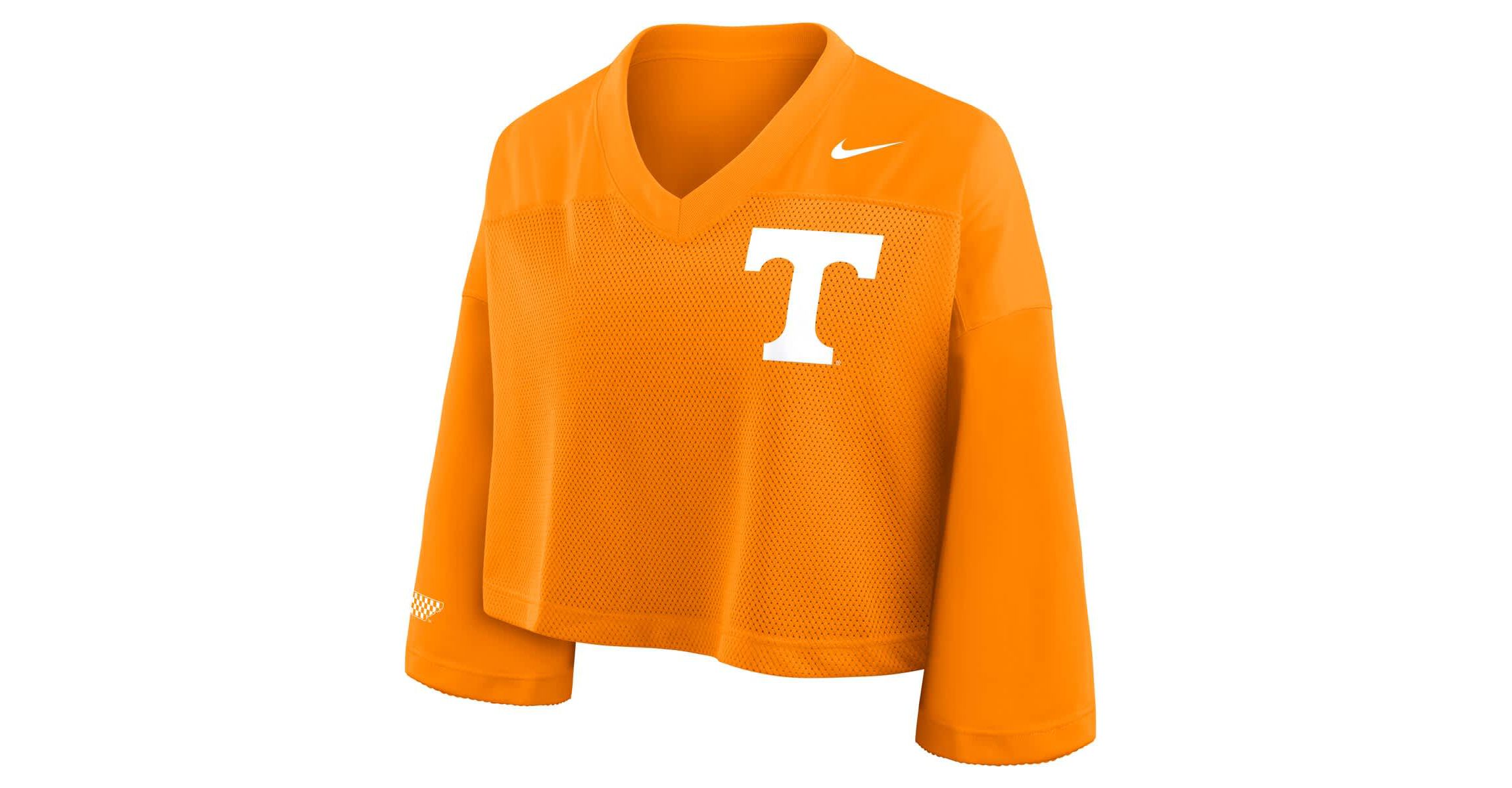 NCAA Nike Tennessee Tennessee Volunteers Cropped Mesh Dri-FIT Fashion Jersey