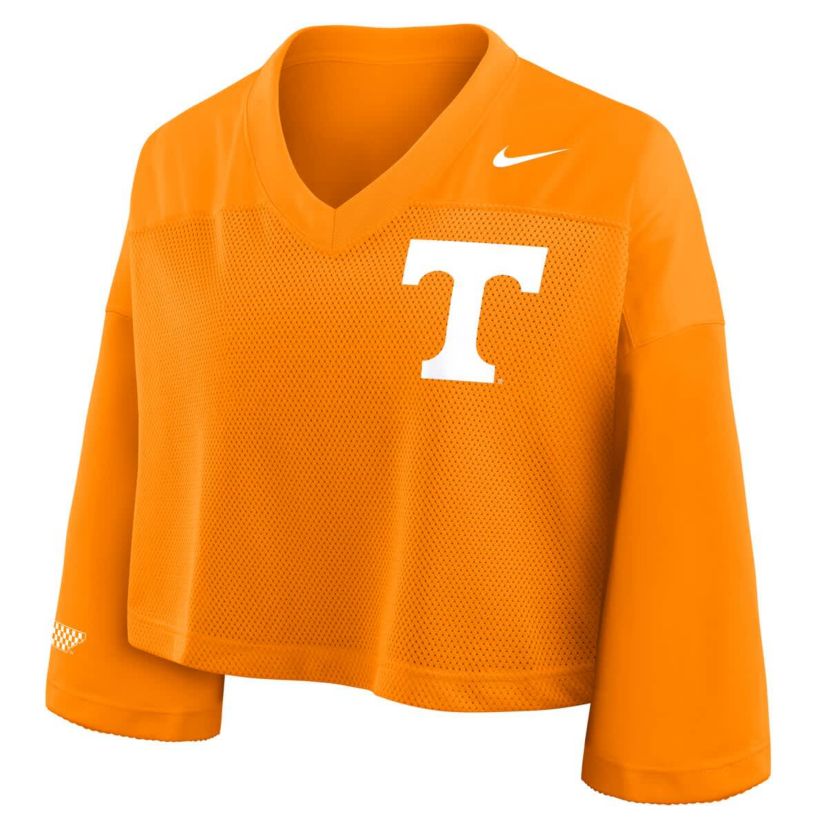 NCAA Nike Tennessee Tennessee Volunteers Cropped Mesh Dri-FIT Fashion Jersey