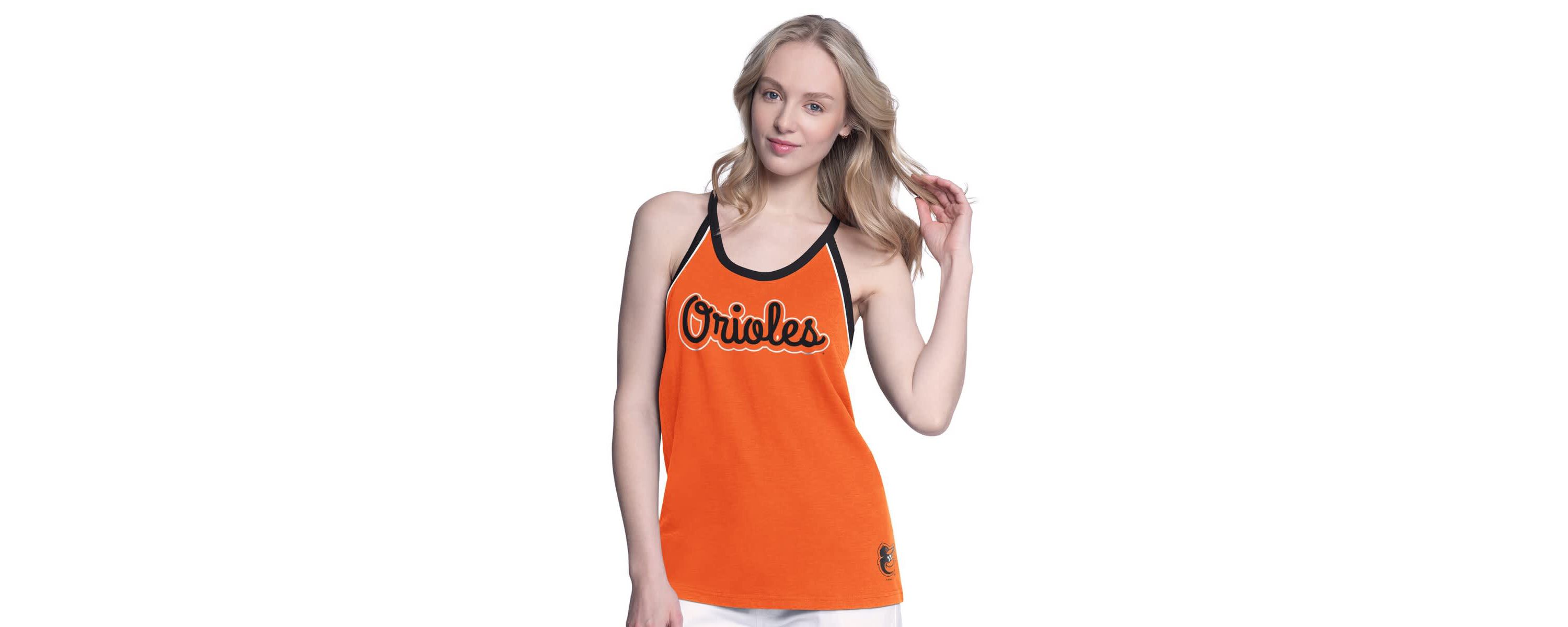 MLB Baltimore Orioles Curveball Racerback Tank Top