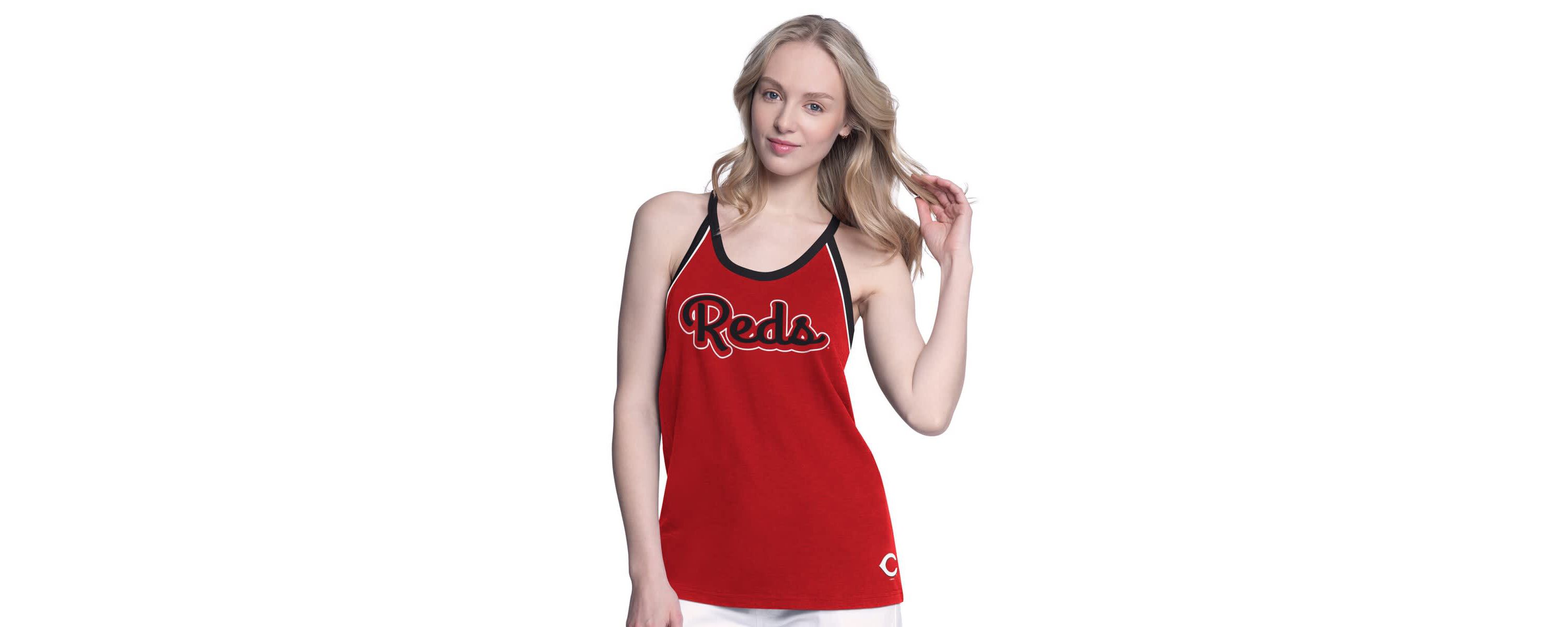 MLB Cincinnati Reds Curveball Racerback Tank Top