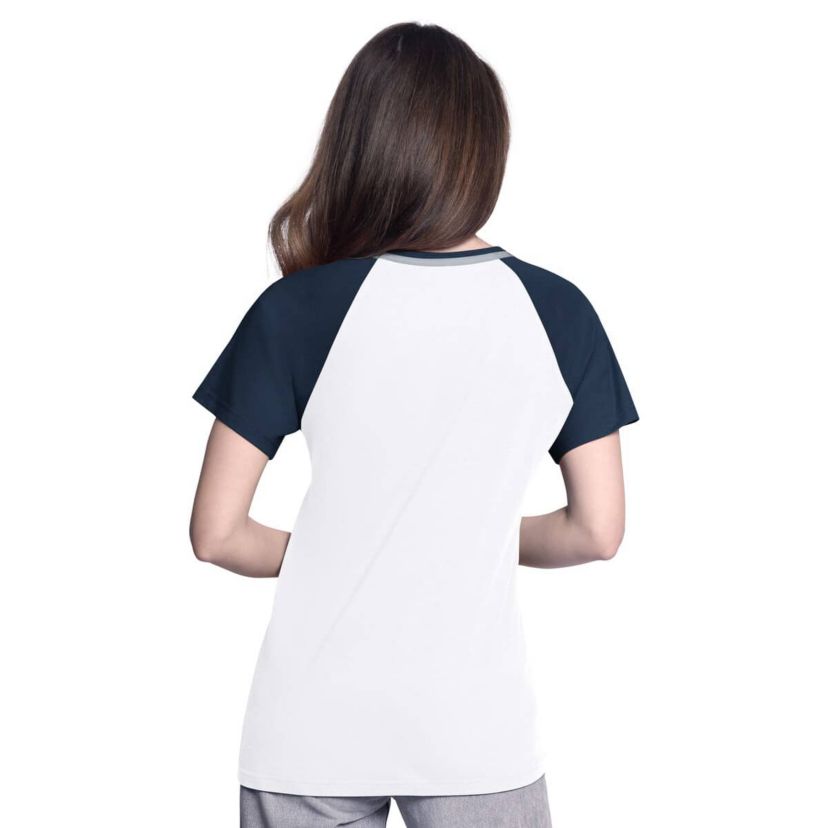 MLB New York Yankees Ball Park Raglan V-Neck T-Shirt