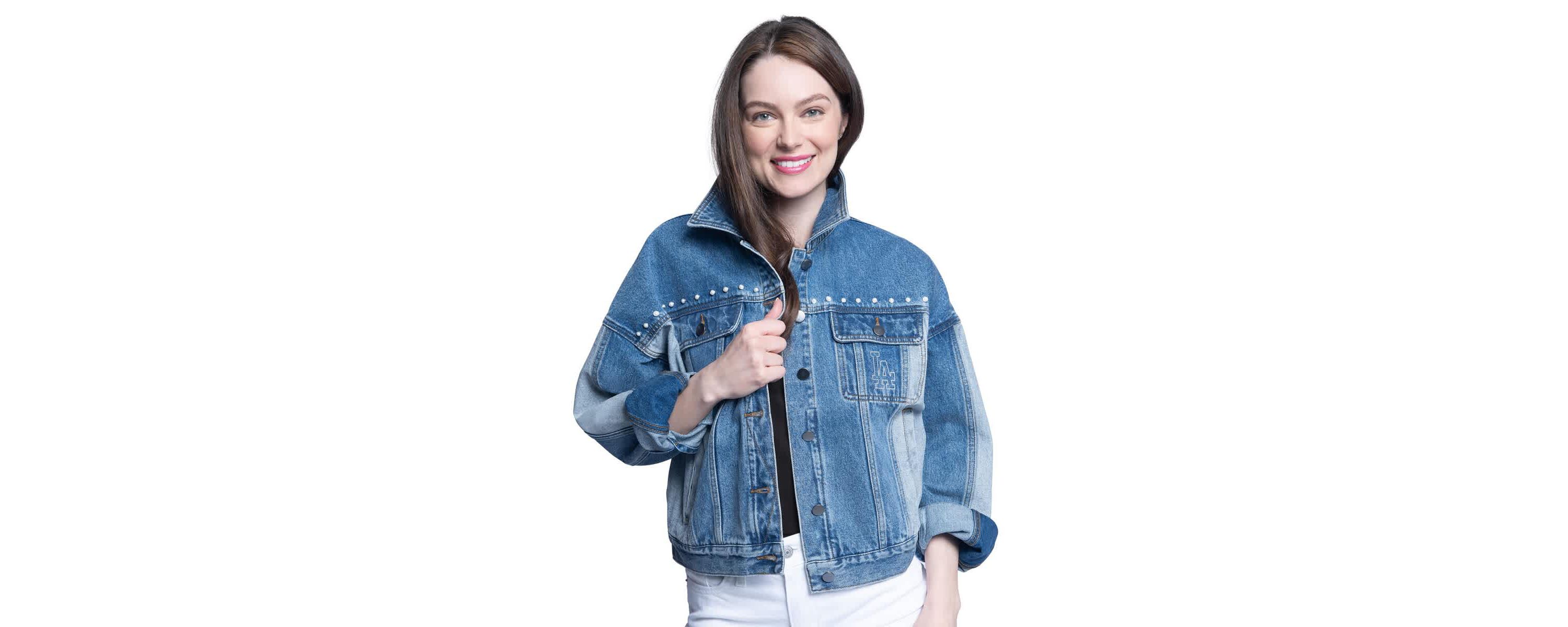 MLB Los Angeles Dodgers Victory Oversized Button-Up Jacket