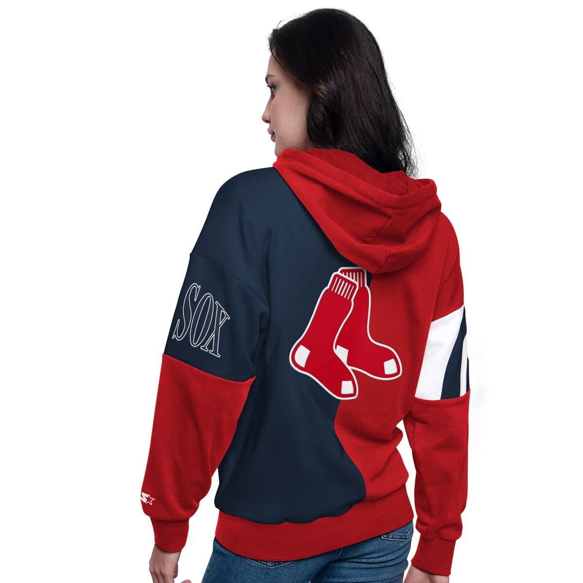 Boston Red Sox MLB Boston Sox Curve Ball Full Zip Hoodie Sweatshirt