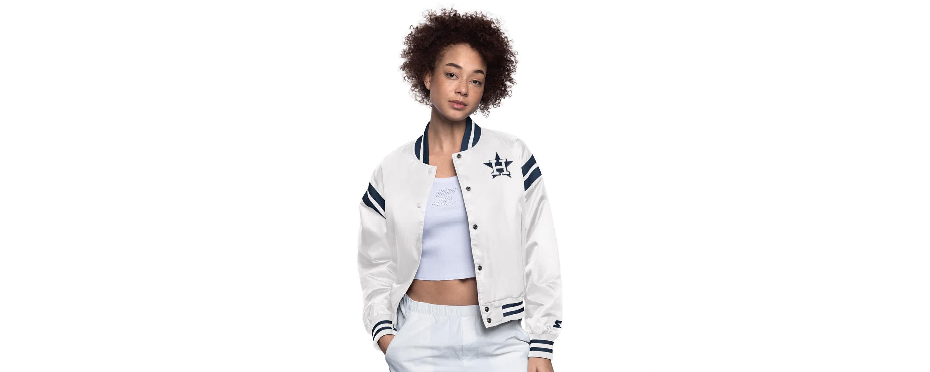 MLB Houston Astros Full Count Full-Snap Varsity Jacket