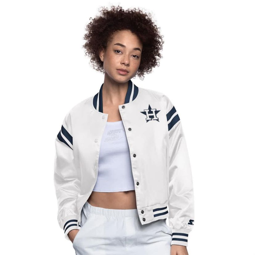 MLB Houston Astros Full Count Full-Snap Varsity Jacket