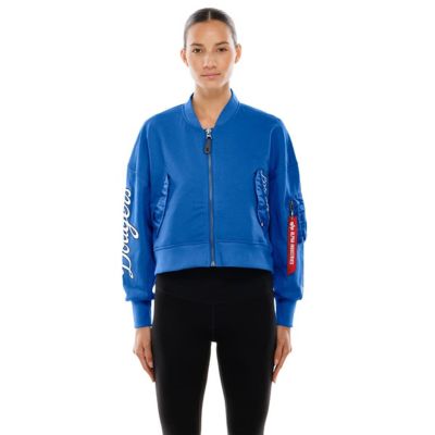 New Era MLB x Alpha Industries Los Angeles Dodgers Cropped Full-Zip Jacket, 2XL