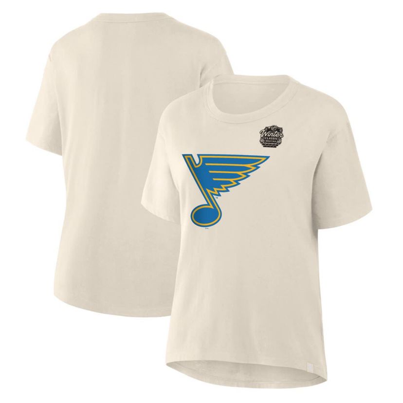NHL Fanatics St. Louis Blues 2025 Winter Classic Primary Logo T-Shirt