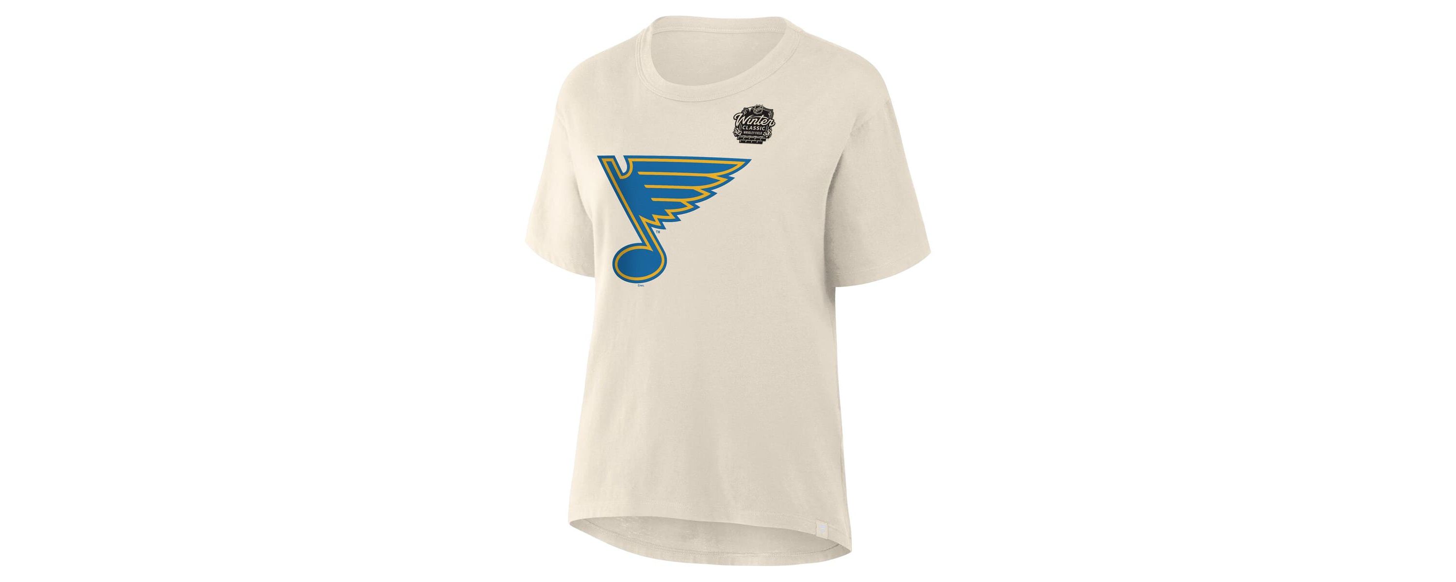 NHL Fanatics St. Louis Blues 2025 Winter Classic Primary Logo T-Shirt