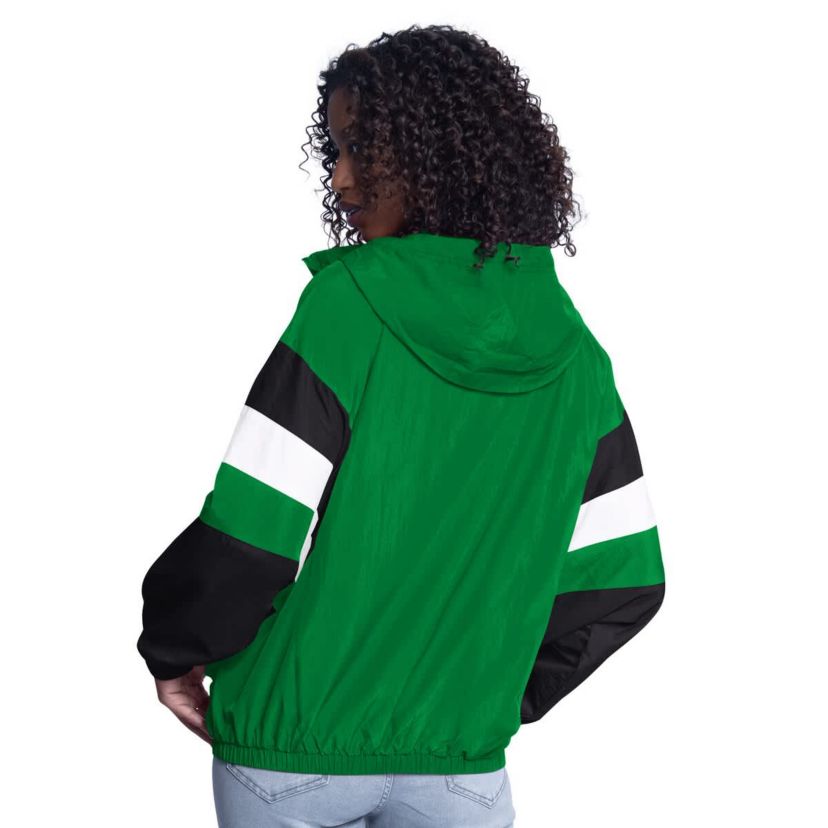 NBA Kelly Green/Black Boston Celtics Game News Oversized Full-Zip Hoodie Jacket