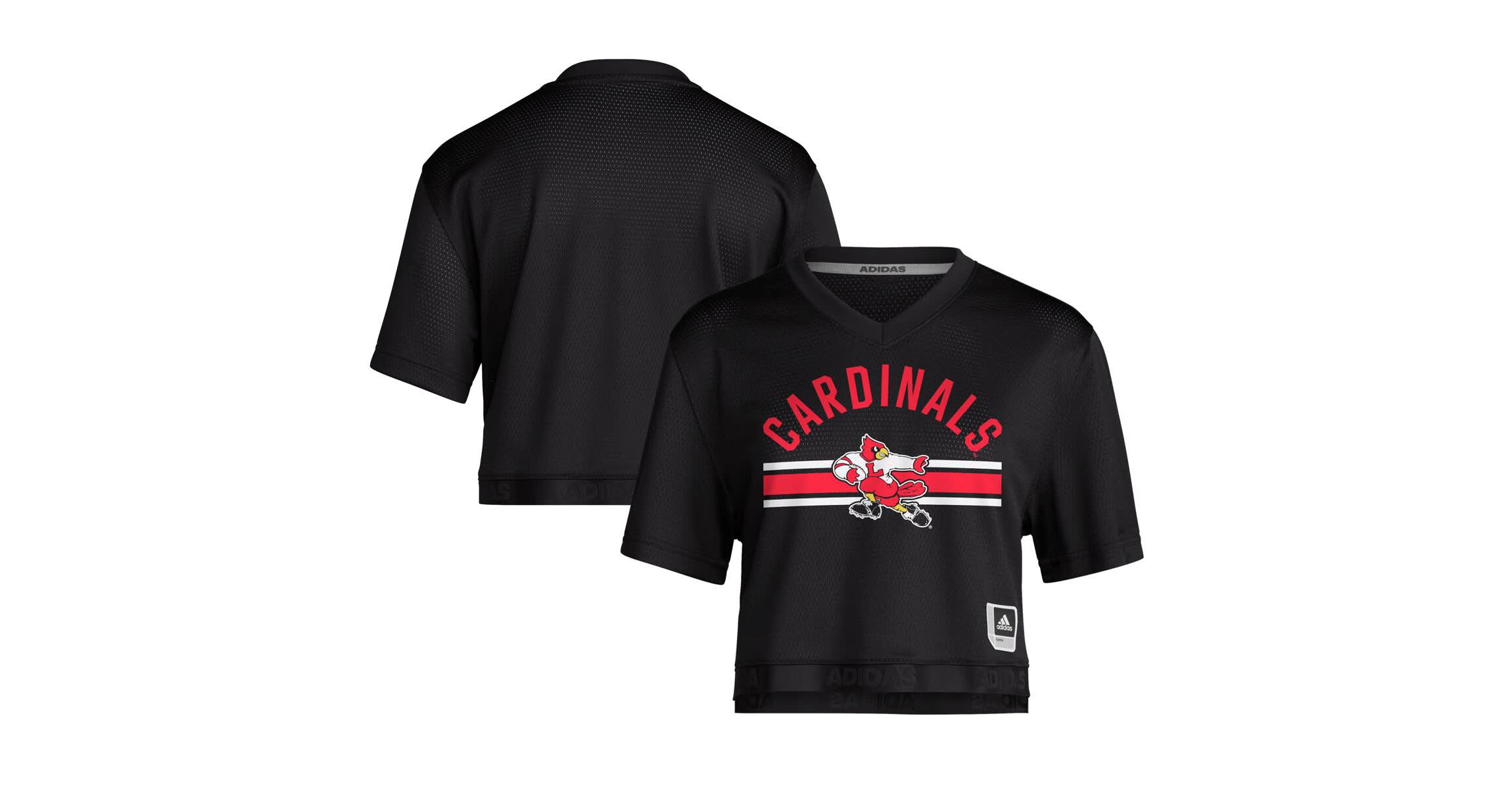 NCAA Louisville Cardinals 1980s Throwback Cropped T-Shirt