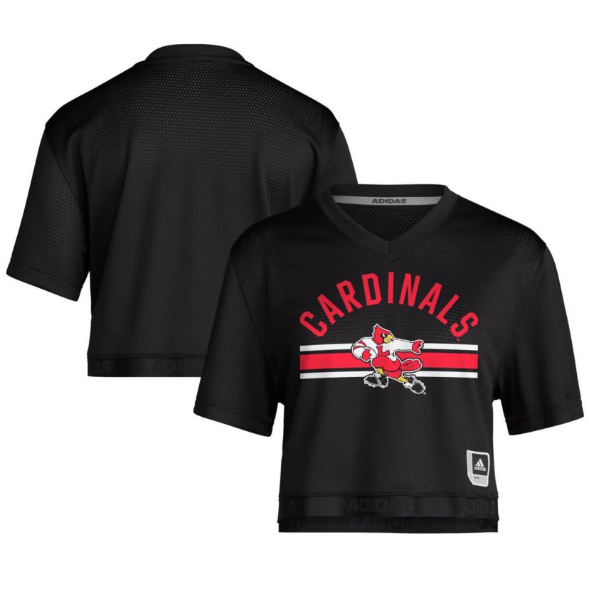 NCAA Louisville Cardinals 1980s Throwback Cropped T-Shirt