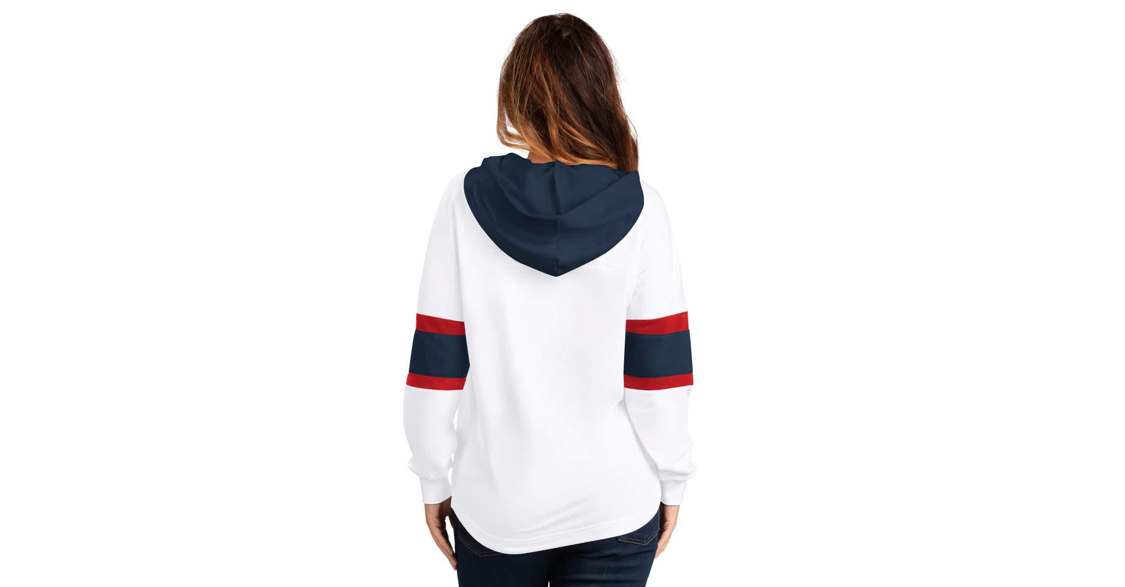 NHL Columbus Jackets Goal Zone Long Sleeve Lace-Up Hoodie T-Shirt