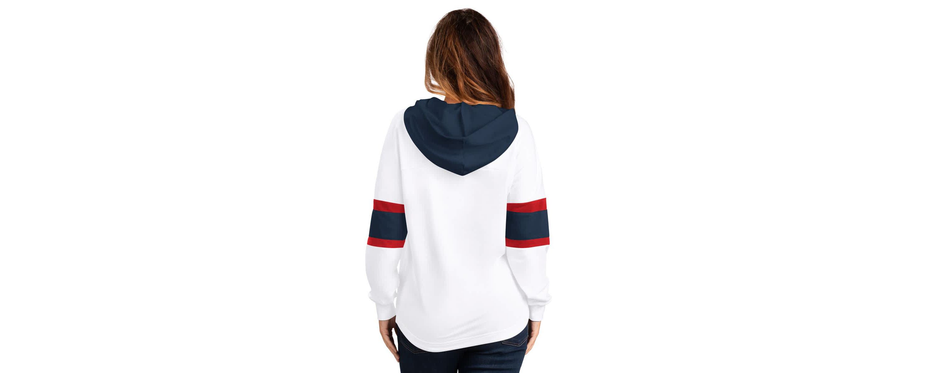 NHL Columbus Jackets Goal Zone Long Sleeve Lace-Up Hoodie T-Shirt