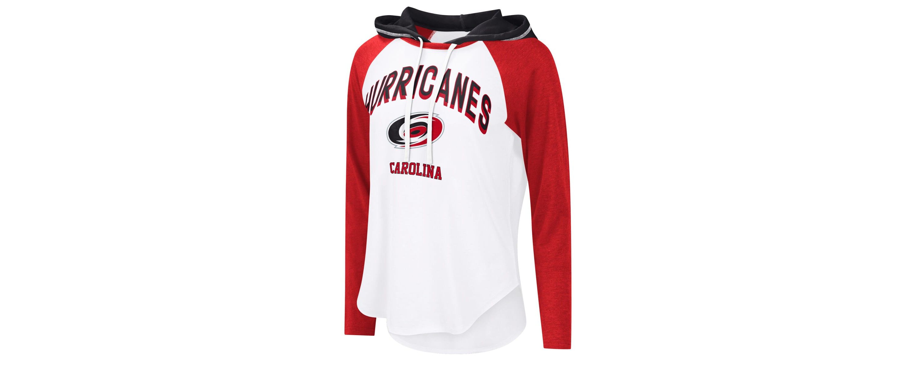 NHL Carolina Hurricanes VIP Raglan Long Sleeve Hoodie T-Shirt