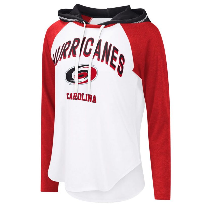 NHL Carolina Hurricanes VIP Raglan Long Sleeve Hoodie T-Shirt