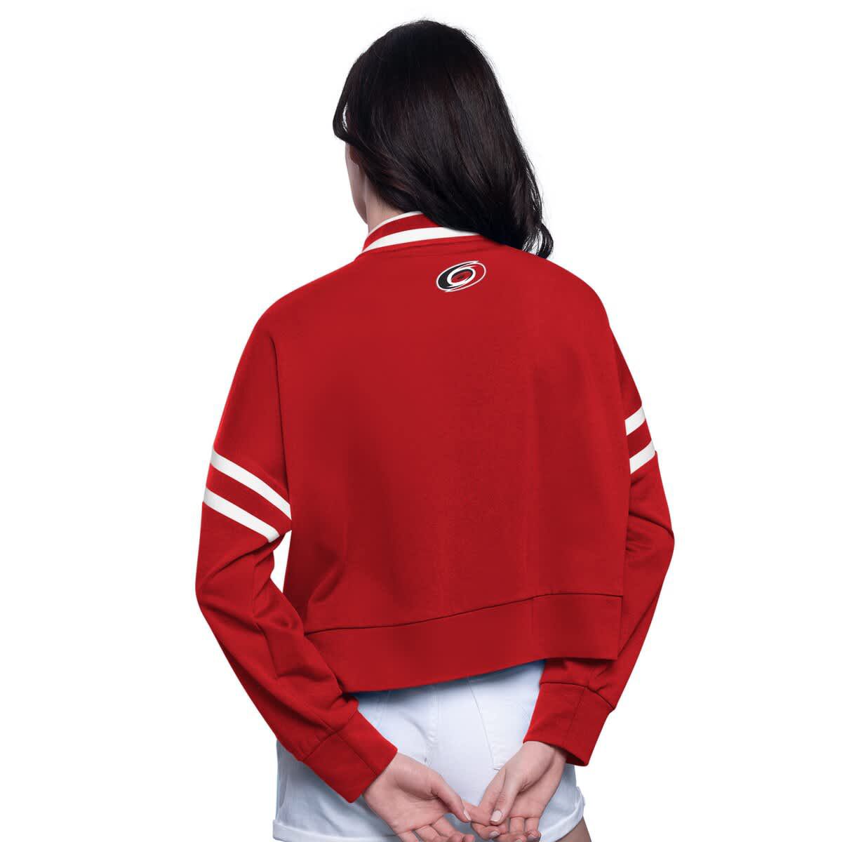 NHL Carolina Hurricanes Power Play Cropped Pullover Sweatshirt