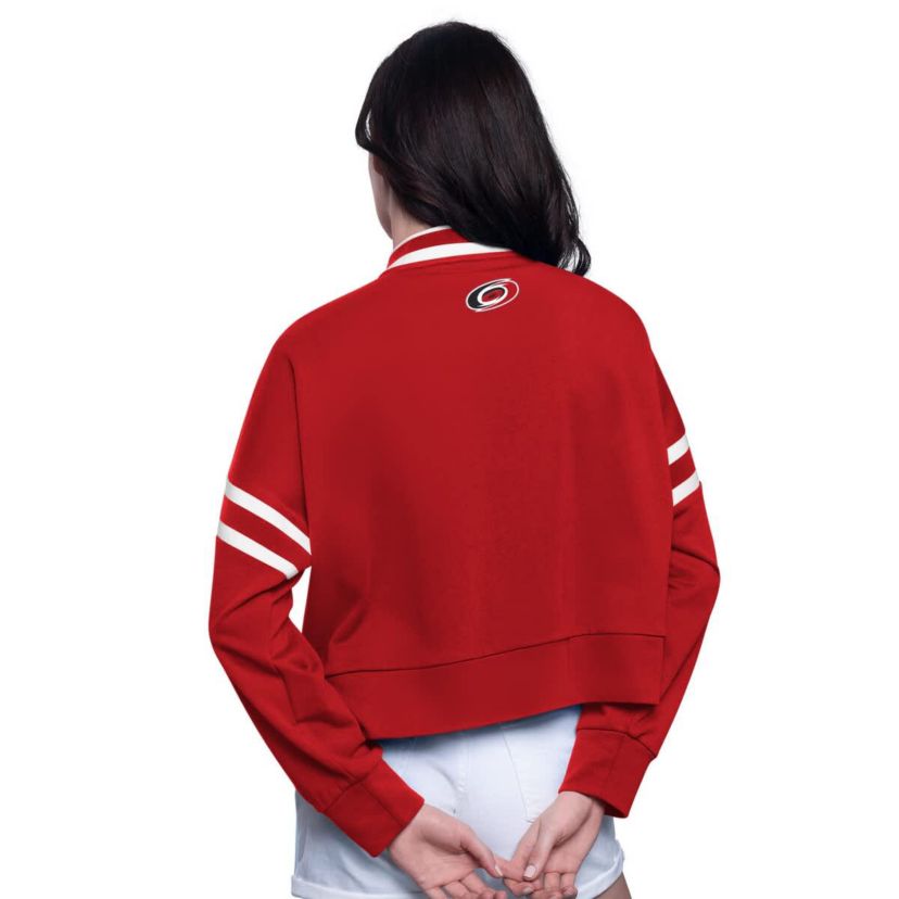 NHL Carolina Hurricanes Power Play Cropped Pullover Sweatshirt