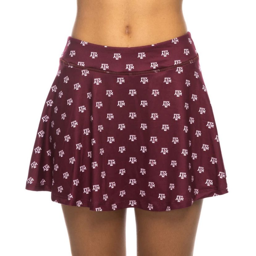 NCAA Texas A&M Aggies All-Over Print Flowy Skort