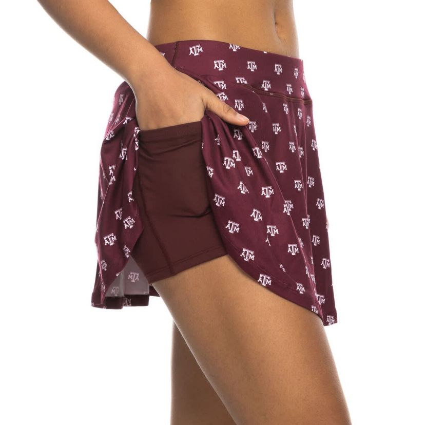 NCAA Texas A&M Aggies All-Over Print Flowy Skort