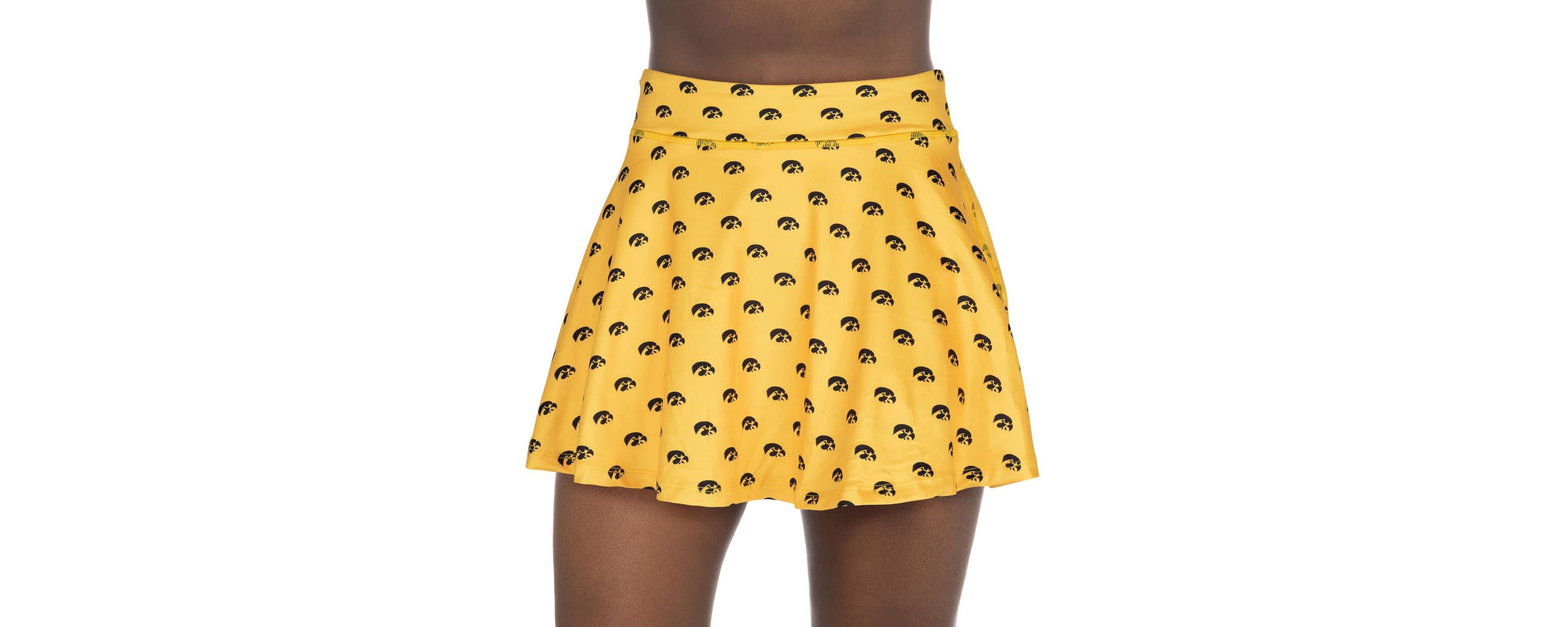 NCAA Iowa Hawkeyes All-Over Print Flowy Skort