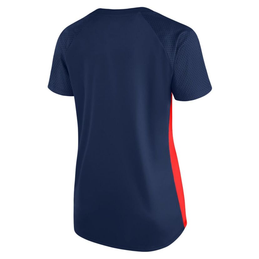MLB Atlanta Braves Plus Size Glitter Raglan V-Neck T-Shirt