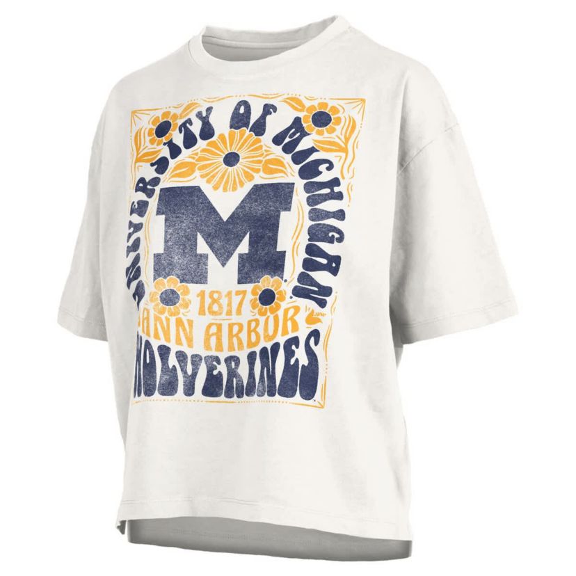 NCAA Michigan Wolverines Harmony Oversized Slub T-Shirt