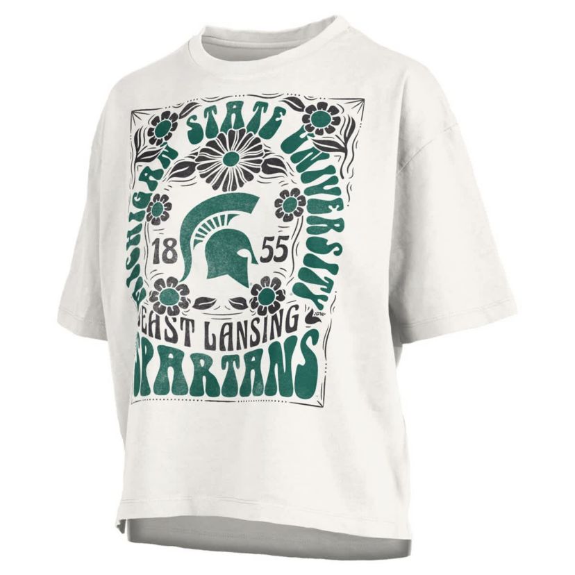 NCAA Michigan State Spartans Harmony Oversized Slub T-Shirt