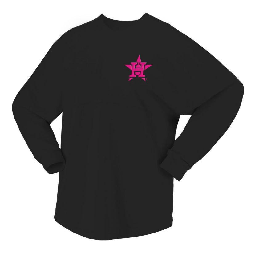 MLB Fanatics Houston Astros Neon Jersey Long Sleeve T-Shirt
